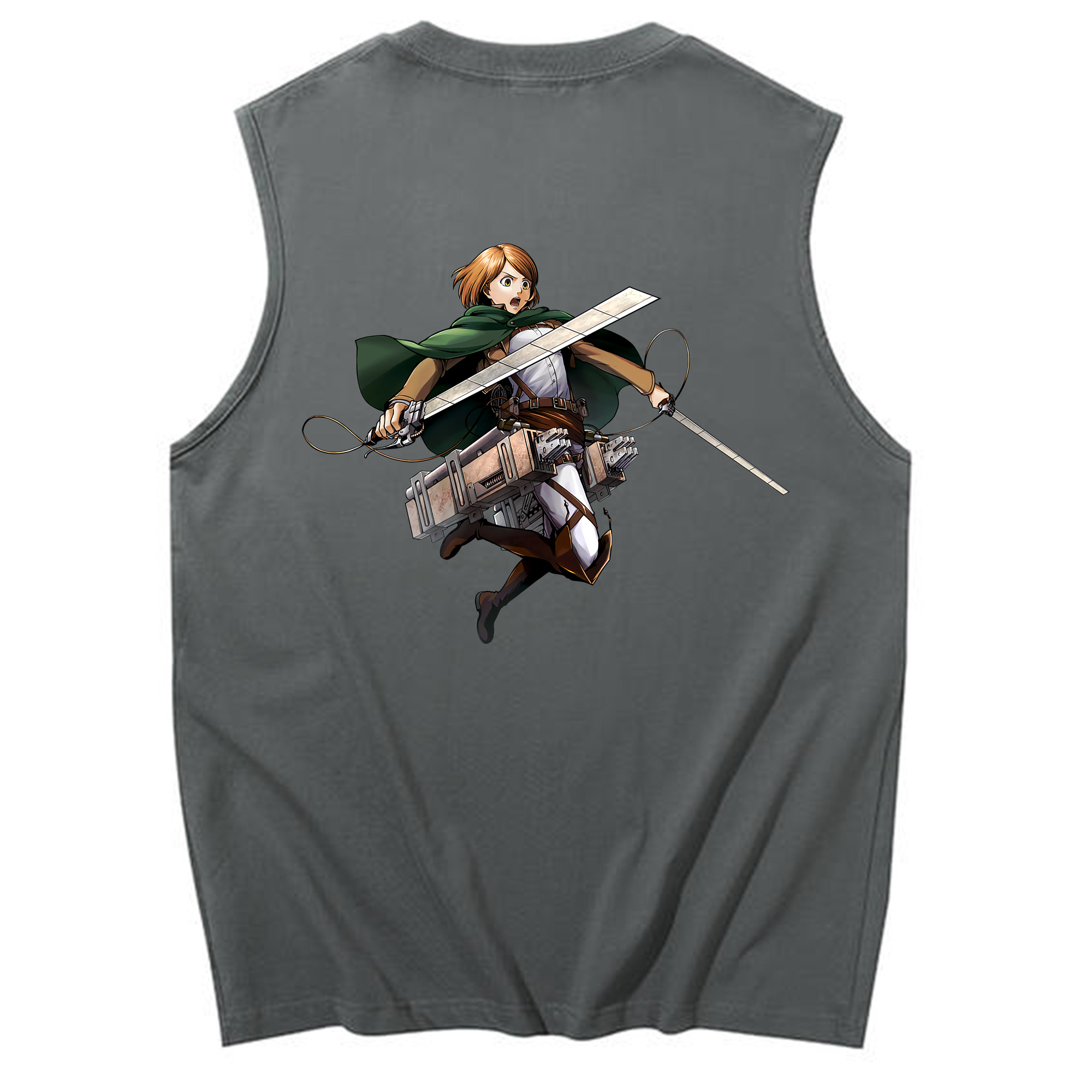 （画像用） 進撃の巨人 ペトラ·ラル Attack on Titan Petra Rall コットン100％タンクトップ（背面プリント）